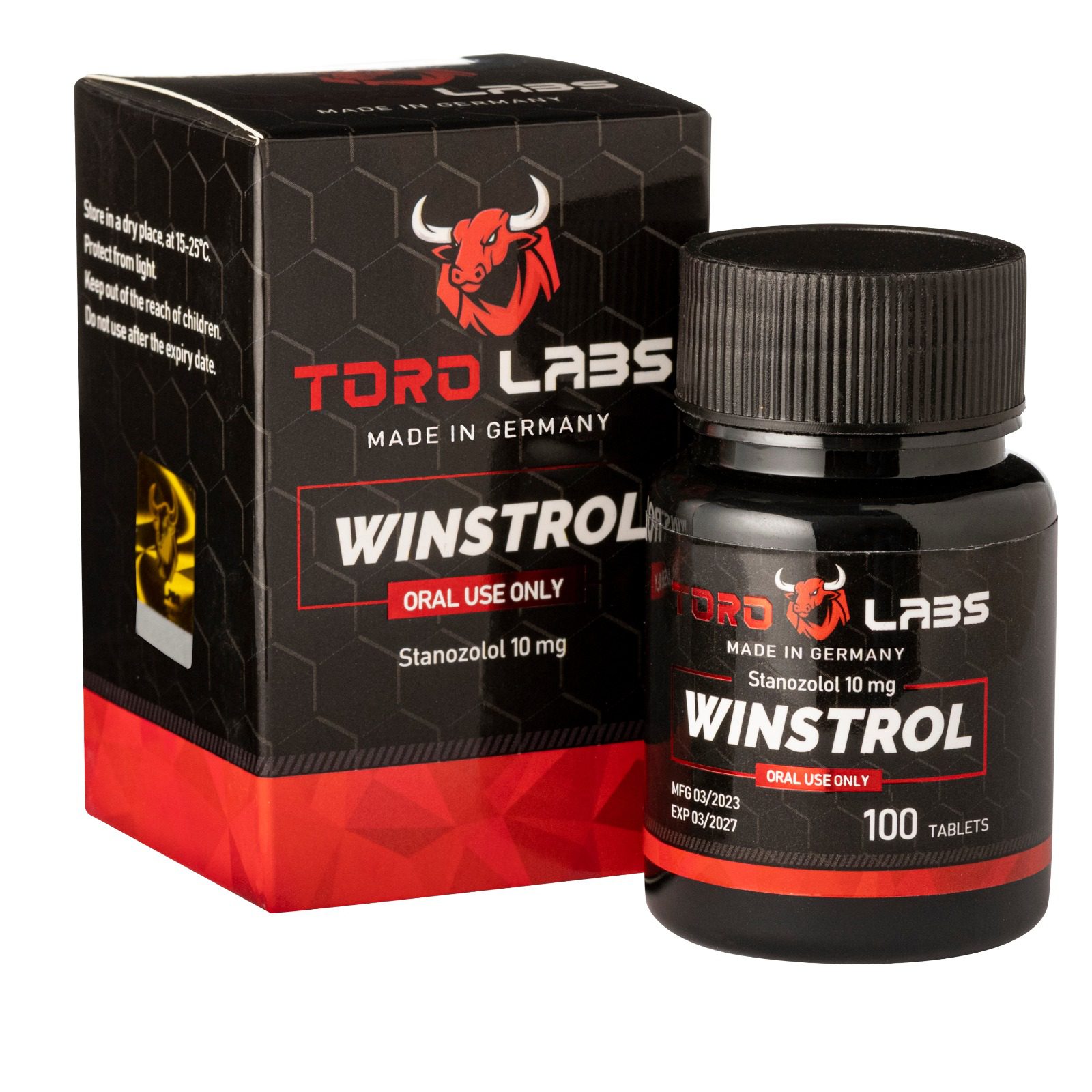 אריזת תוסף תזונה של Tord Labs, וינסטרול בכדורים, תוצרת גרמניה.