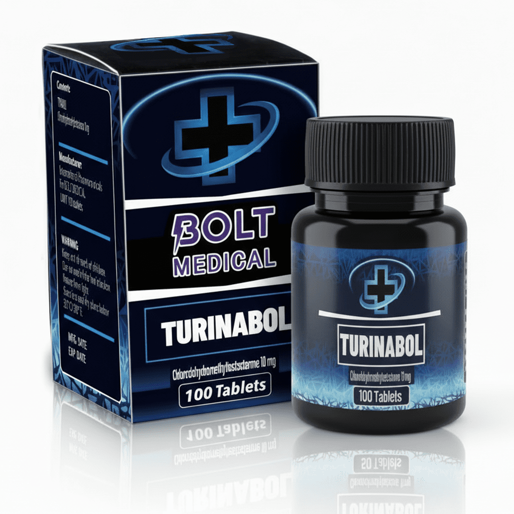 אריזת תרופה טורינבול של חברת Bolt Medical, בקבוק עם 100 טבליות.