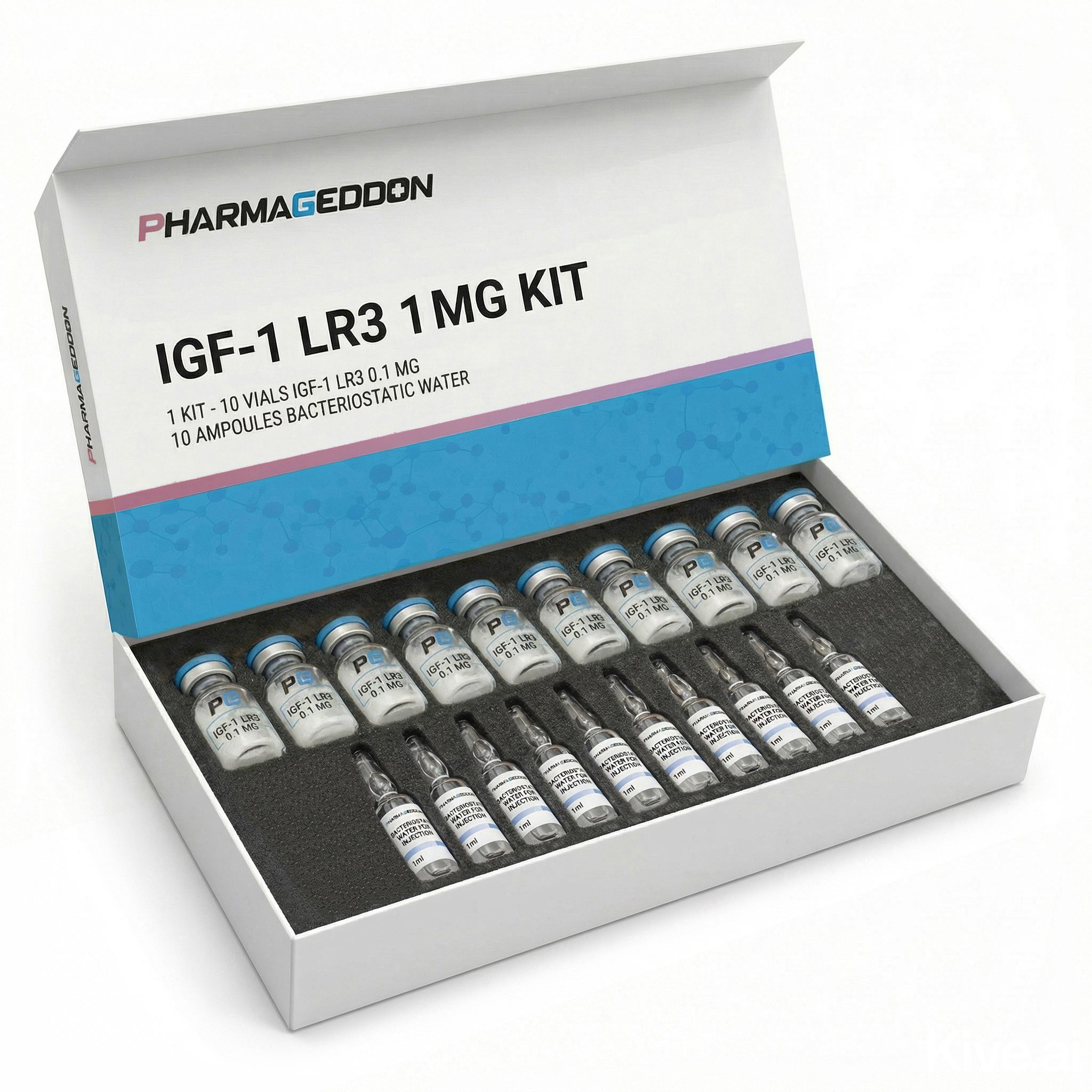 קיט IGF1 כולל מים בקטריוסטטים